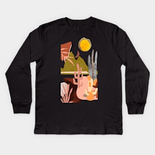 Desert Sun Celestes Studio© Kids Long Sleeve T-Shirt